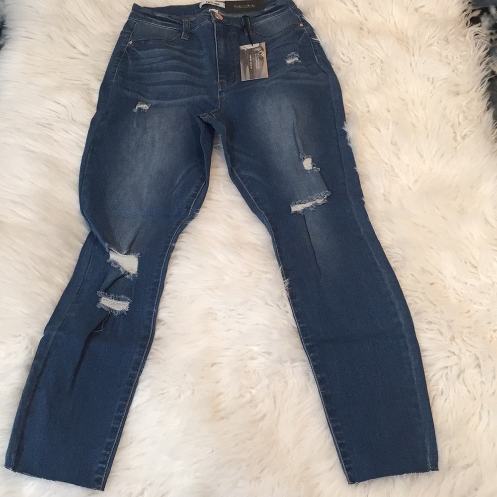 Charlotte Russe Refuge Hi-Rise Skinny sz 8